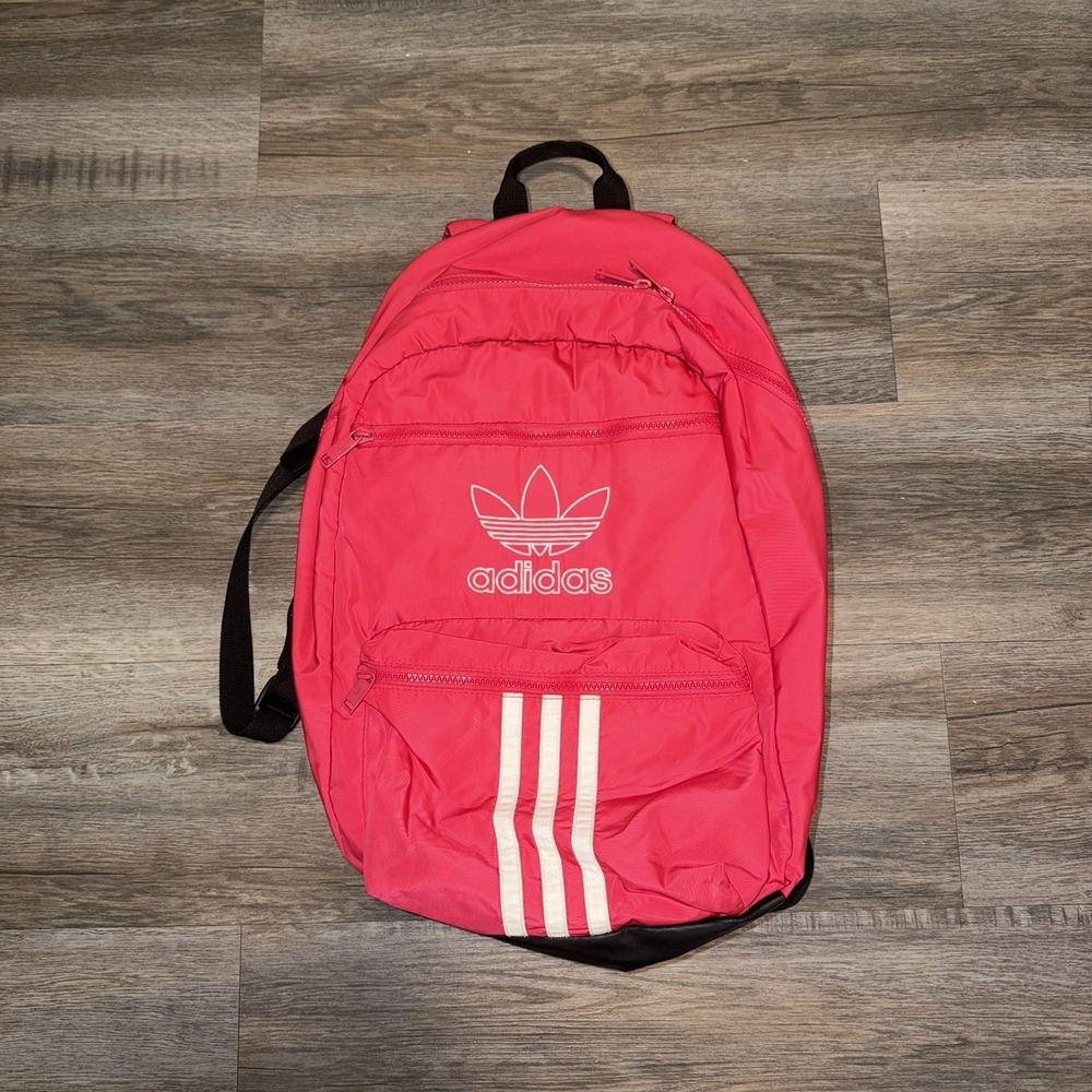 Adidas Originals National 3 Stripes Pink Gym Sports Training Backpack Bag